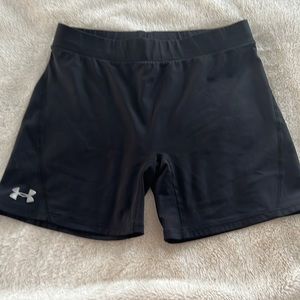 Under Armour black‎ athletic shorts in L size.
